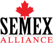 Logo de Semex Alliance, montrant une feuille d’érable rouge et les mots « Semex Alliance »