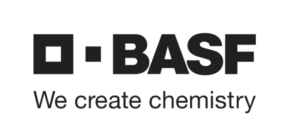 Logo de BASF Canada avec le slogan « We create chemistry »
