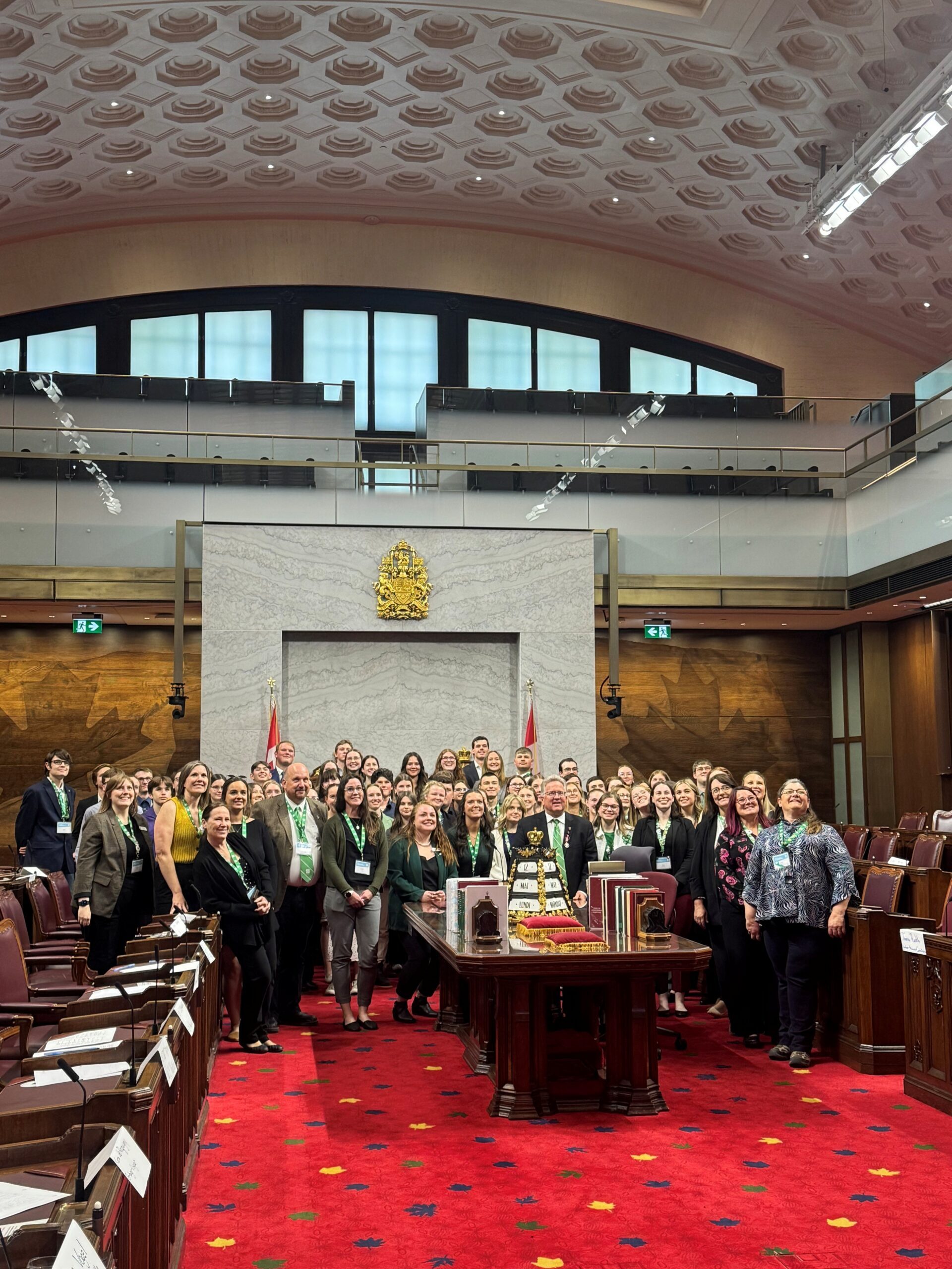 4-Hers join Senator Rob Black in the Senate for the 2025 Citizenship Congress